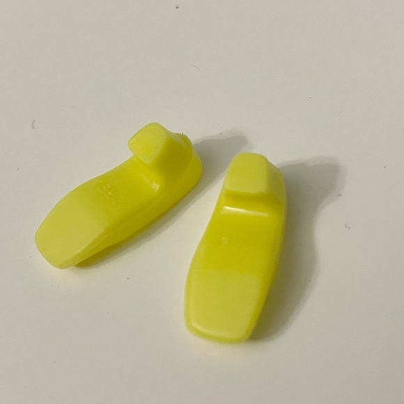 Vintage Barbie Yellow Square Toe Shoes Korea - Picture 9 of 16